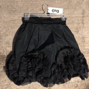 D&G Dolce Gabbana Black Skirt new 38 Size 2